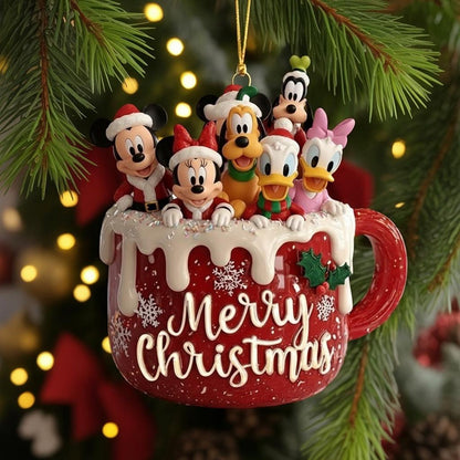 Christmas Cup Family Acrylic Ornament