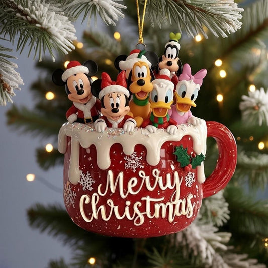 Christmas Cup Family Acrylic Ornament