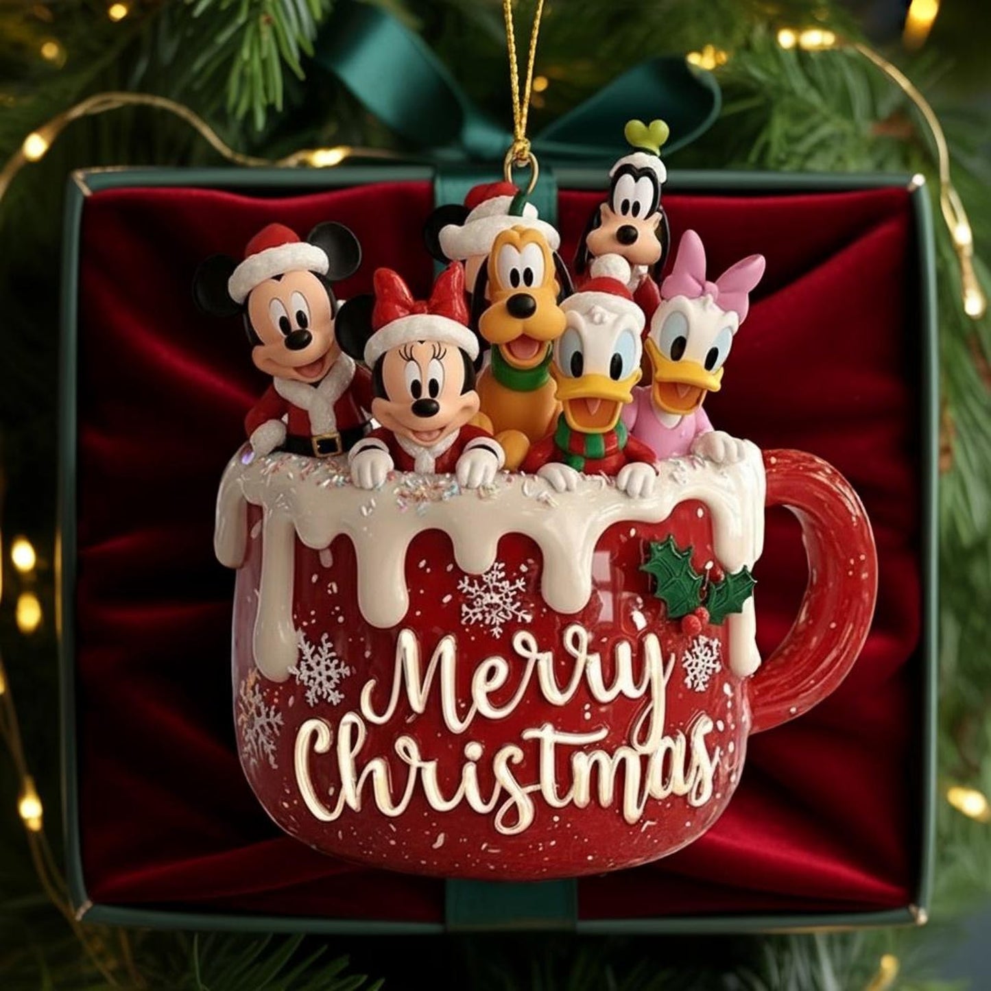 Christmas Cup Family Acrylic Ornament