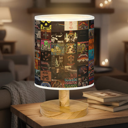 Classic Rock Retro Base Fabric Lamp, Vintage Rock Lamp for Music Lovers, Retro Home