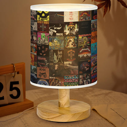 Classic Rock Retro Base Fabric Lamp, Vintage Rock Lamp for Music Lovers, Retro Home