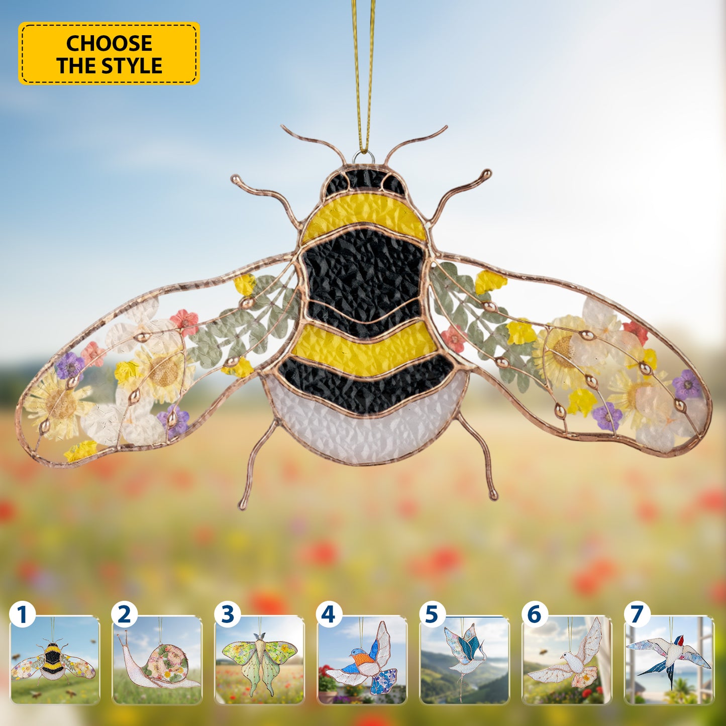 Animals Stained Glass Suncatcher