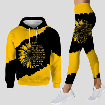 Beautiful Sunflower - Personalized Hoodie and Leggings