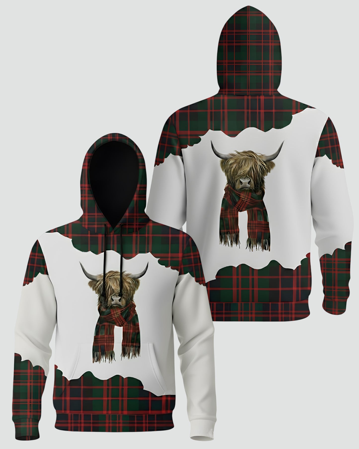 Cow Christmas - Personalized Hoodie And Leggings