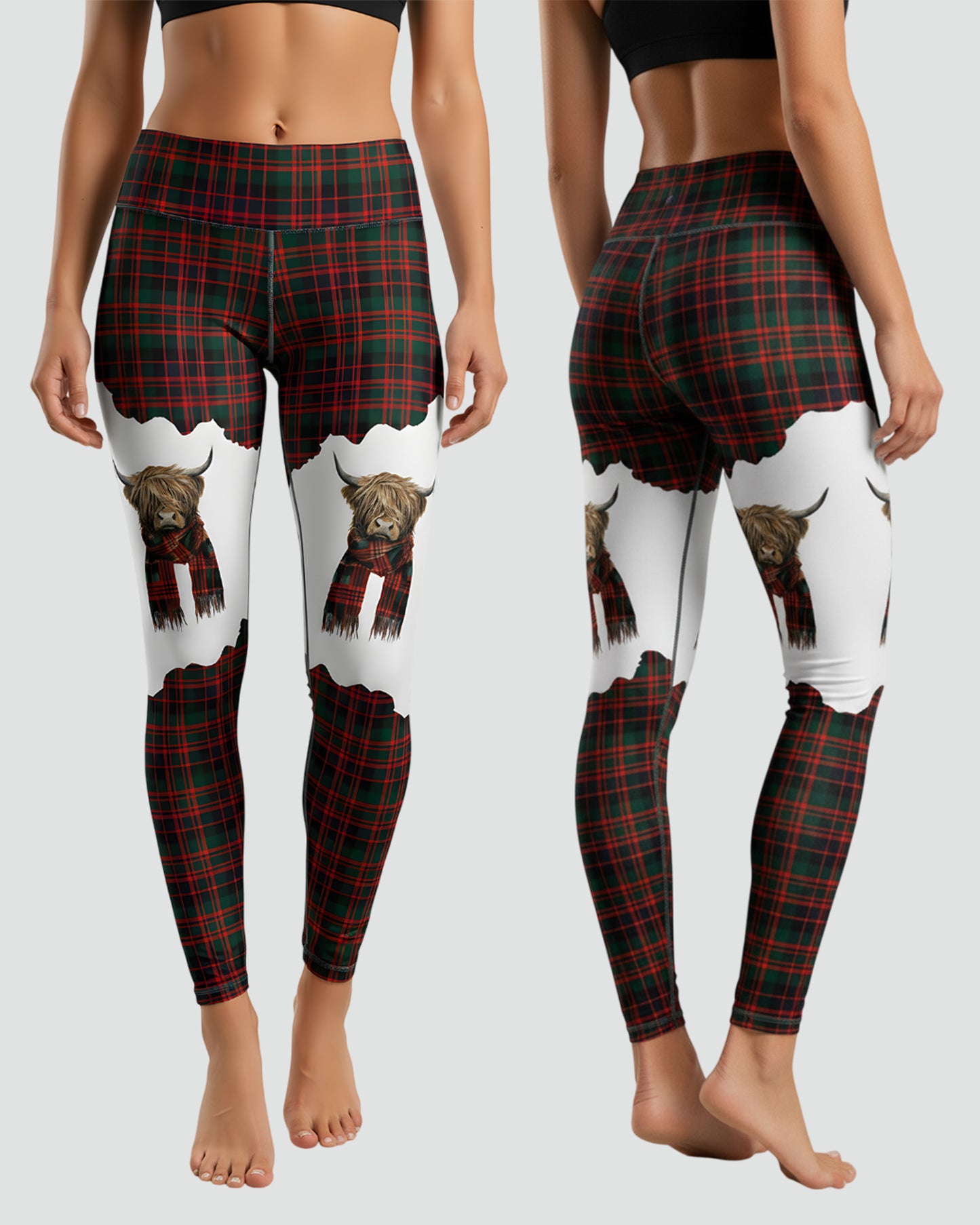 Cow Christmas - Personalized Hoodie And Leggings