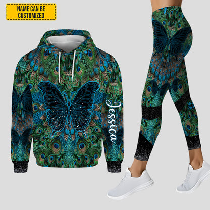 Butterfly Lace & Floral - Personalized Hoodie and Leggings