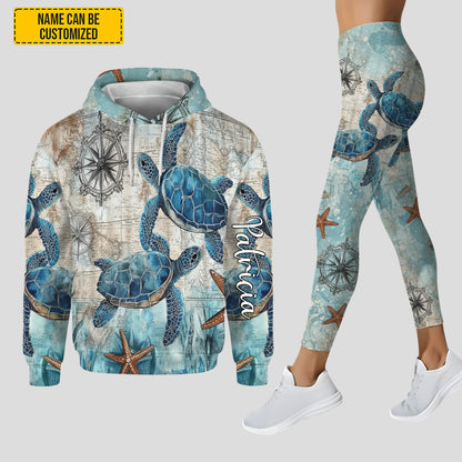 Personalized Sea Turtles Hoodie and Leggings