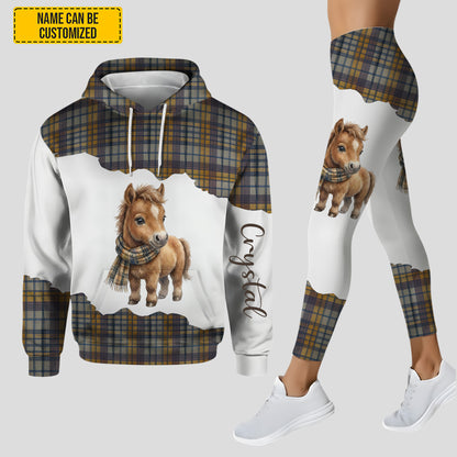 Personalized Cute Horse Hoodie and Leggings