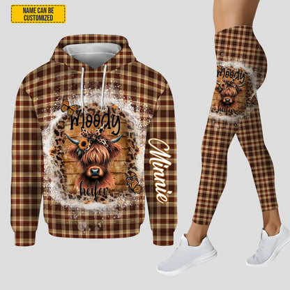 Love Highland Cow - Personalized Hoodie and Leggings
