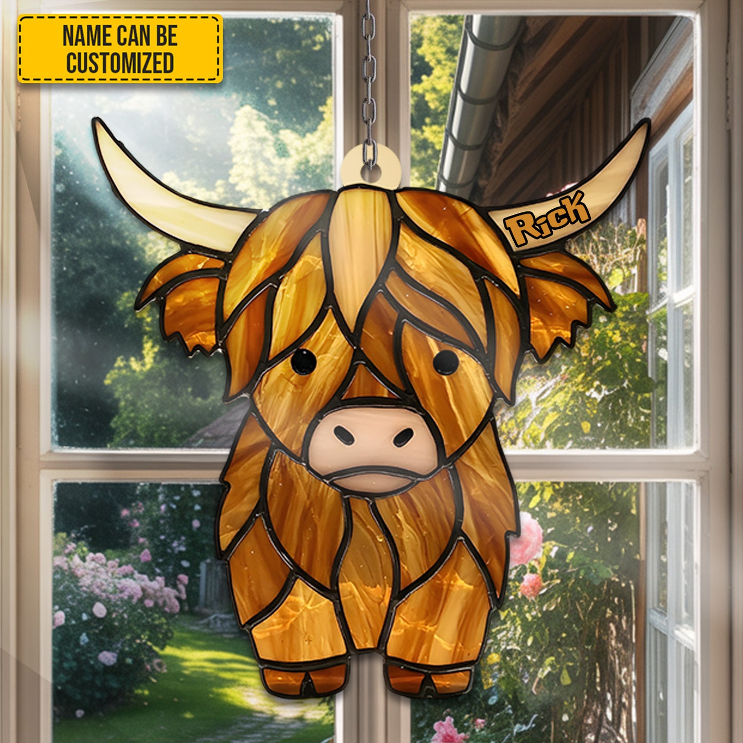 Cow Acrylic Window - Personalized Acrylic Window
