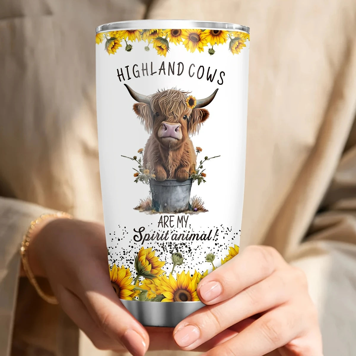 Highland Cow Tumbler - Funny Gift For Cow Lovers