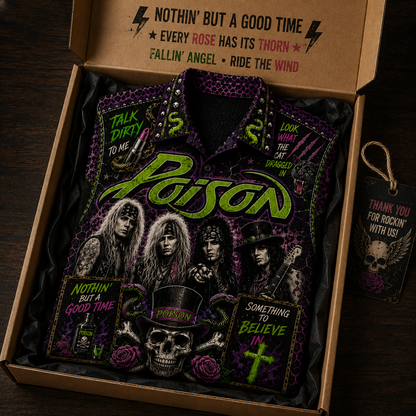 Poison Hawaiian Shirt - Vintage Music Fan Gift