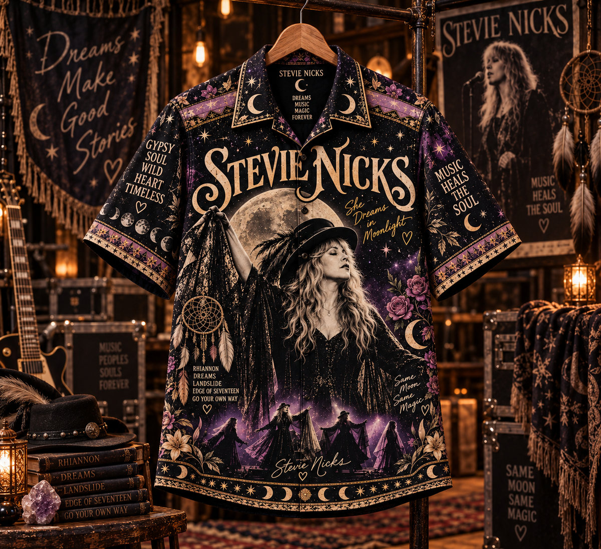 Stevie Nicks Hawaiian Shirt – Gypsy Soul Classic Rock Music Fan Gift
