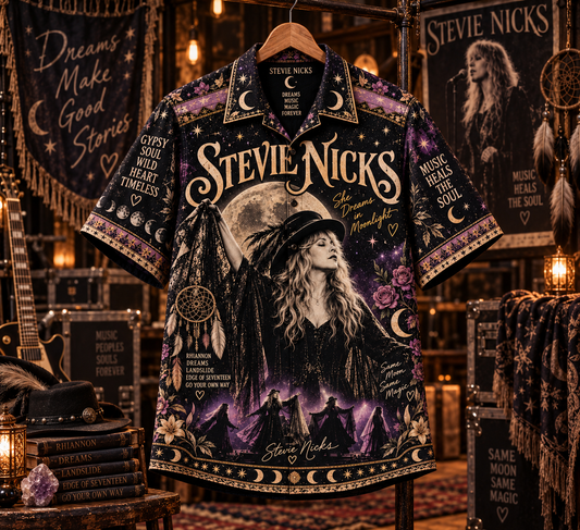 Stevie Nicks Hawaiian Shirt – Gypsy Soul Classic Rock Music Fan Gift