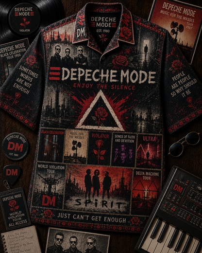 Depeche Mode Band Hawaiian Shirt - Vintage Music Rock Fan Gift 2