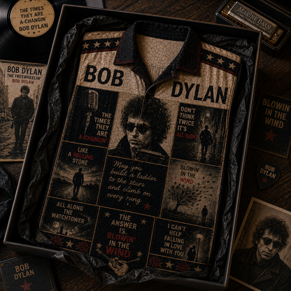 Bob Dylan Hawaiian Shirt - Vintage Music Fan Gift
