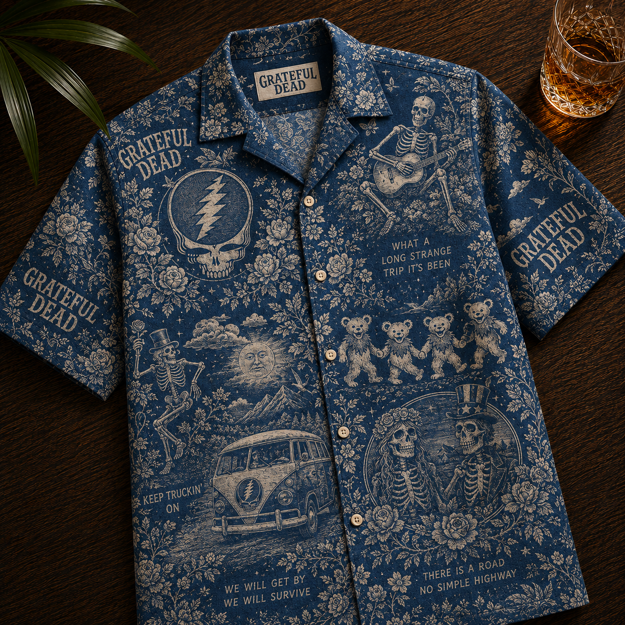Grateful Dead Hawaiian Shirt - Vintage Music Fan Gift