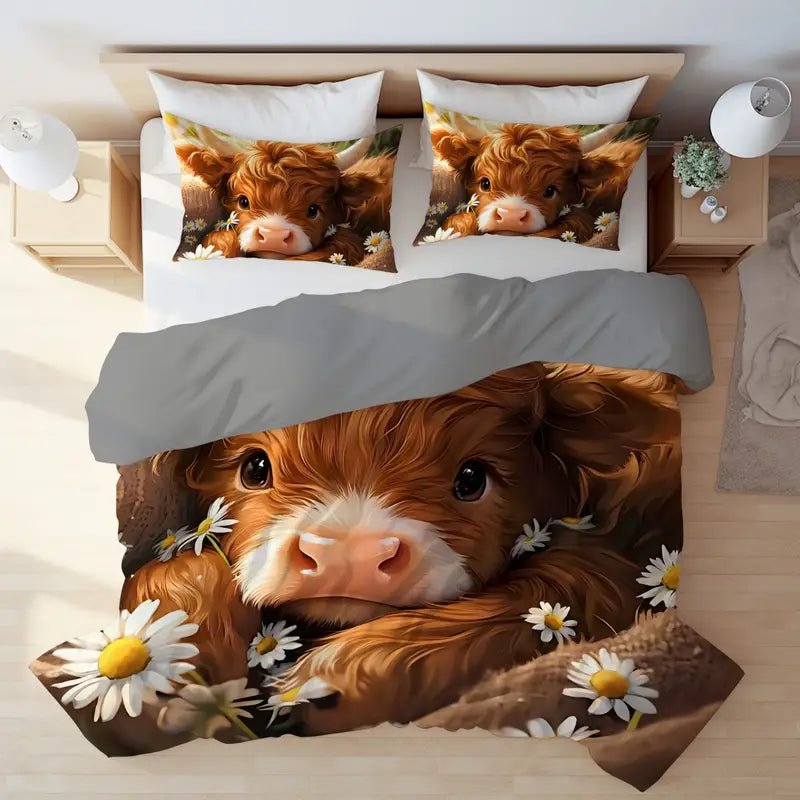 Cute Cow Pattern Bedding Set