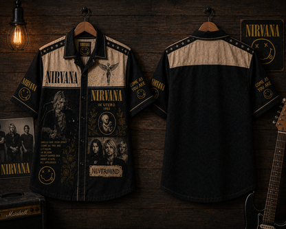 Nirvana Hawaiian Shirt - Vintage Music Fan Gift