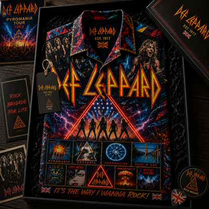 Def Leppard Hawaiian Shirt - Vintage Music Rock Fan Gift