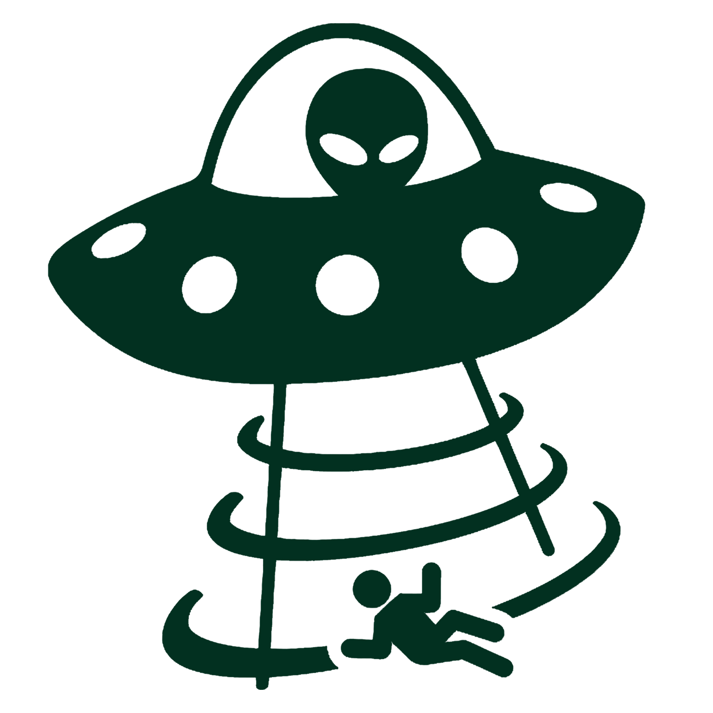 UFO & Alien Abduction Sticker