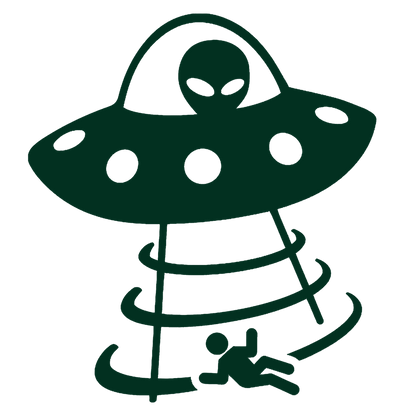 UFO & Alien Abduction Sticker