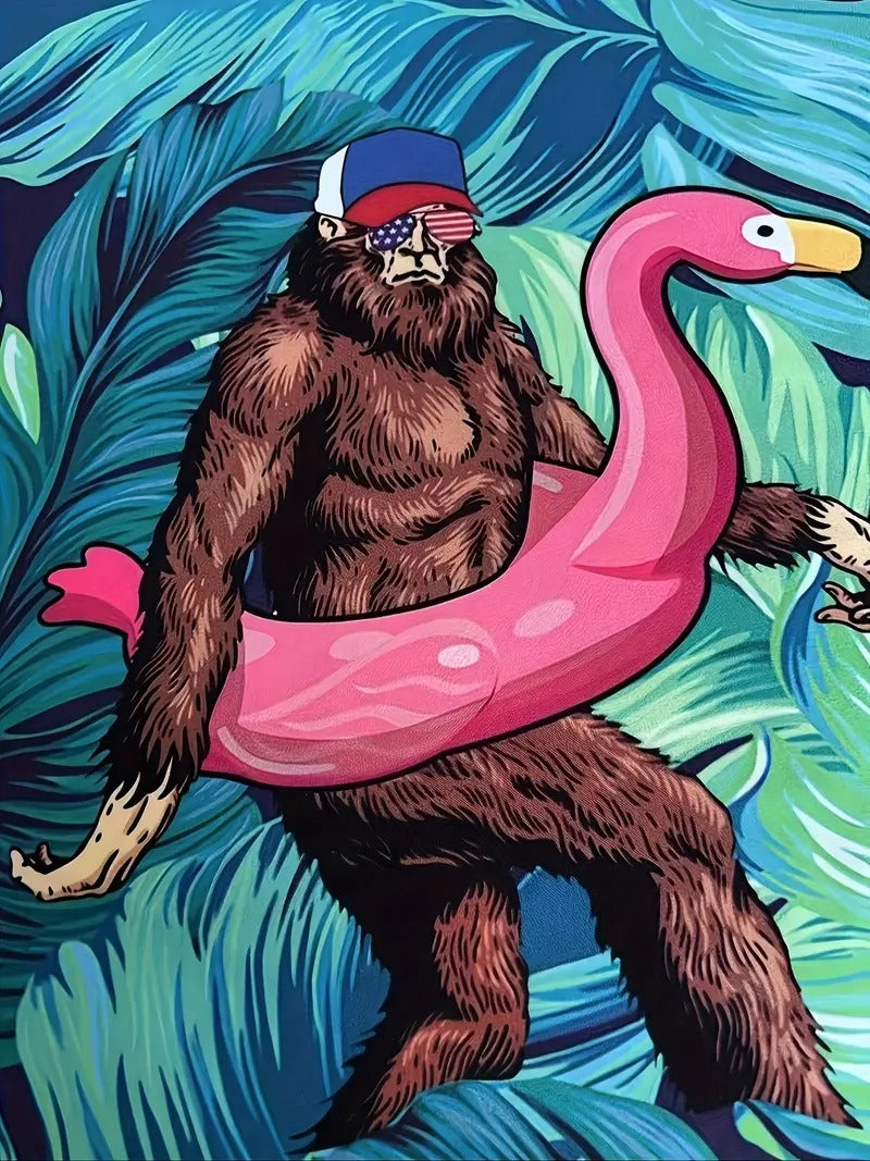 Funny Bigfoot Hawaiian Shirt
