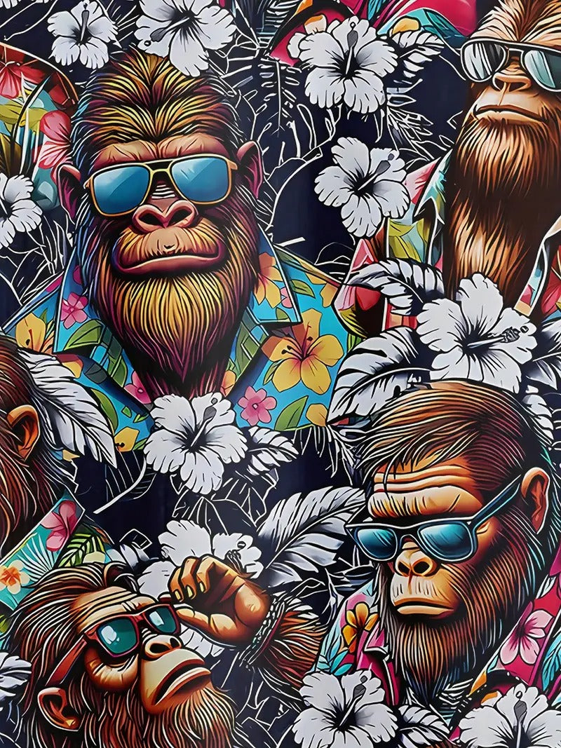 Funny Bigfoot Hawaiian Shirt