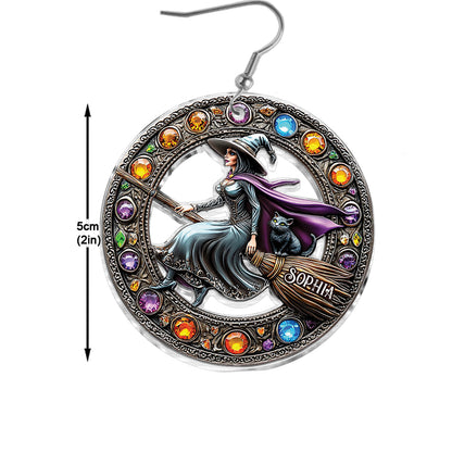 Beautiful Witch - Personalized Witch Earrings