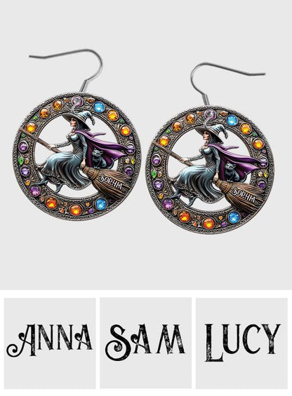 Beautiful Witch - Personalized Witch Earrings