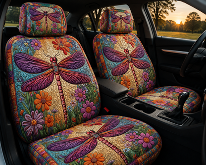 Colorful Dragonfly Car Seat Covers – Nature Lover Gift 2