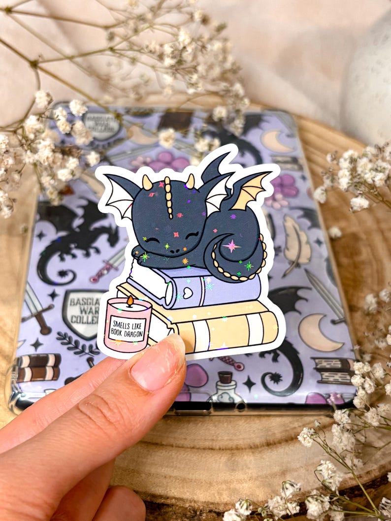 Fantasy Kindle Sticker Dragon Sticker Decal