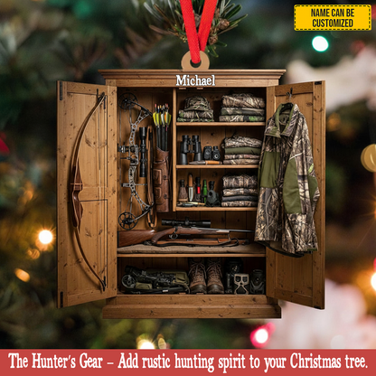 The Hunter’s Gear – Personalized Hunting Closet Ornament