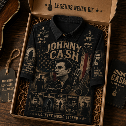 Jonny Cash Hawaiian Shirt - Vintage Country Music Fan Gift