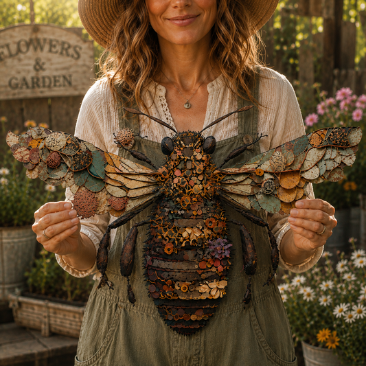Beautiful Bee Metal Sign - Perfect Gift For Home