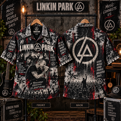 Linkin Park Hawaiian Shirt – Alternative Rock & Nu Metal Music Inspired Gift for Fans