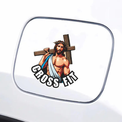 Jesus Carrying Cross - Jesus Sticker