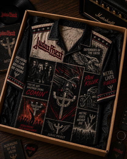 Judas Priest Hawaiian Shirt - Vintage Music Fan Gift Version 2