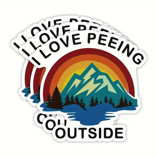'I Love Peeing Outside' Sticker
