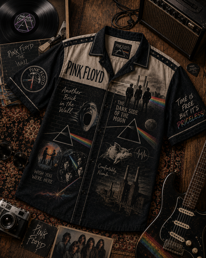 Pink Floyd Hawaiian Shirt - Vintage Music Fan Gift