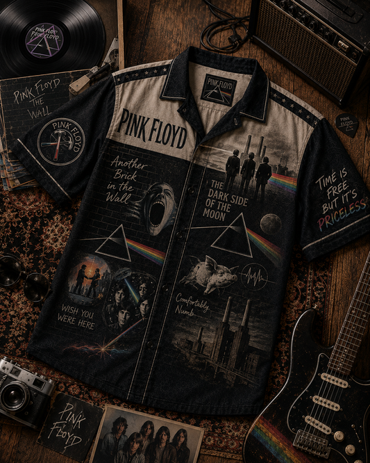 Pink Floyd Hawaiian Shirt - Vintage Music Fan Gift