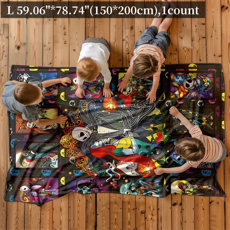 Couple Skull Gothic Blanket