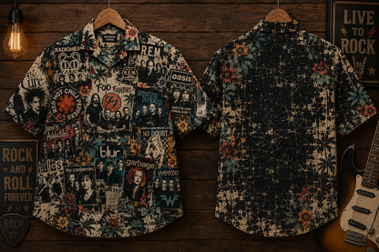 Alternative Rock Hawaiian Shirt - Vintage Rock Music Fan Gift
