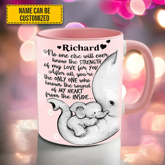 Elephant Mother's Day - Personalized Accent Mug