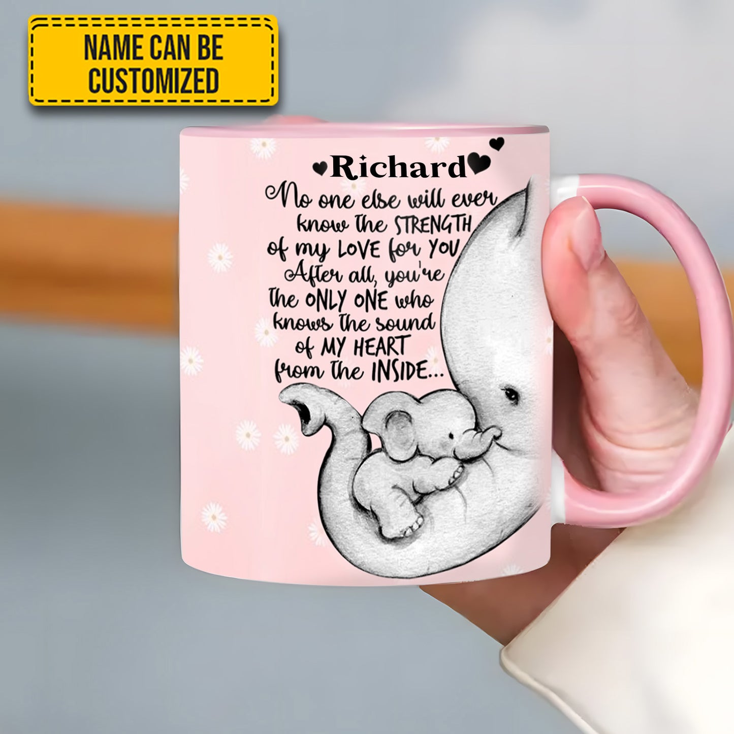 Elephant Mother's Day - Personalized Accent Mug