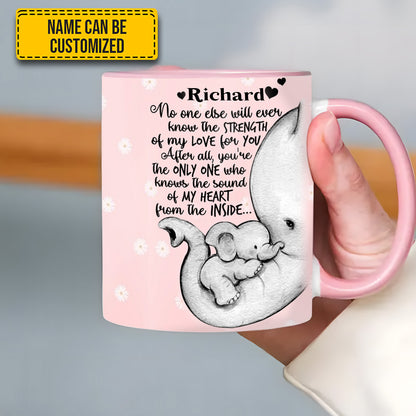 Elephant Mother's Day - Personalized Accent Mug