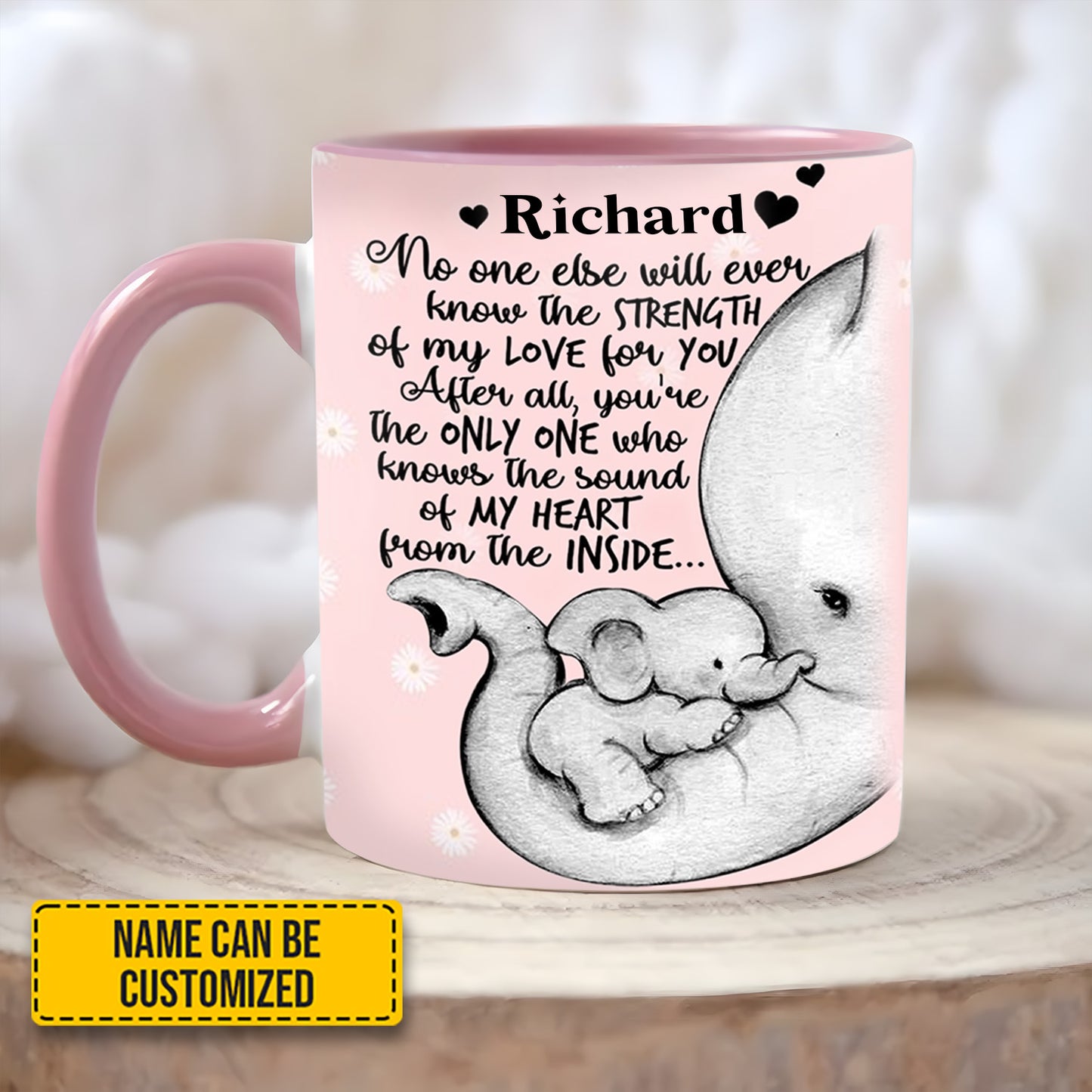 Elephant Mother's Day - Personalized Accent Mug