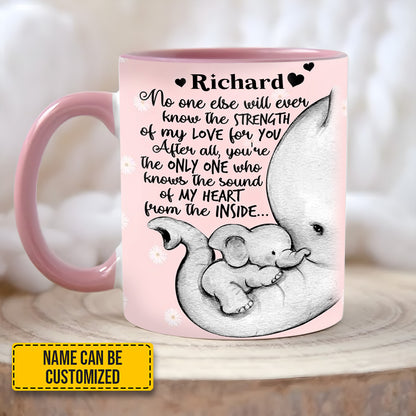 Elephant Mother's Day - Personalized Accent Mug
