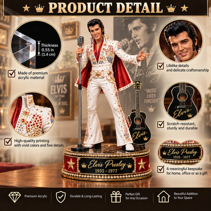 Elvis Presley Rock ’n’ Roll Legend – Collectible Acrylic Plaque