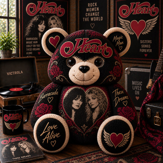 Heart Classic Rock Custom Shaped Pillow – Inspired Music Fan Gift